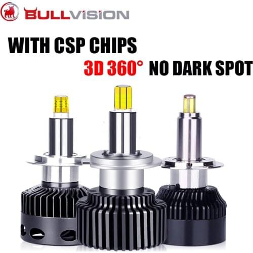 H7 3D 360 LED Car Headlight 9012 H11 H1 9005 HB3 9006 HB4 H4 H8 Turbo Lights Bul Lamp 12V 20000LM White 6000K 6500K fog light KQ