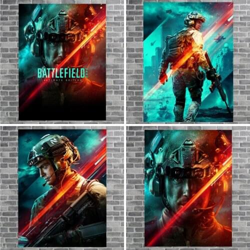 Classic Battlefield 2042 Game War Anime Poster Canvas Painting Boy Bedroom Internet Cafe Art Wall Decoration Picture Cuadros