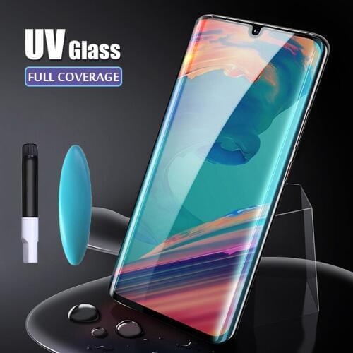 Lamorniea For Huawei P30 Pro Screen Protector UV Glass For Huawei Mate 30 20 Pro Glass Film P20 P30 Pro Mate 20 Lite Protector