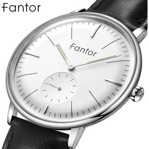 Fantor Top Brand Quartz Watch Luxury Business Leather Watch Men Casual Luminous Hand Classic Clock Fashion Quartz Men Wristwatch