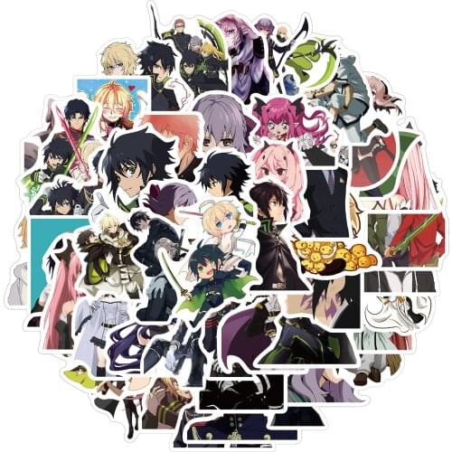 25/50PCS Seraph of The End Sticker Cartoon Anime Graffiti Notebook Hand Account Material Decoration Sticker Toy Wholesale