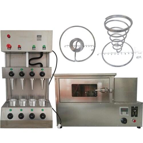 2020 new model two items good quality Commercial automatic stainless steel for pizza cone machine with pizza oven