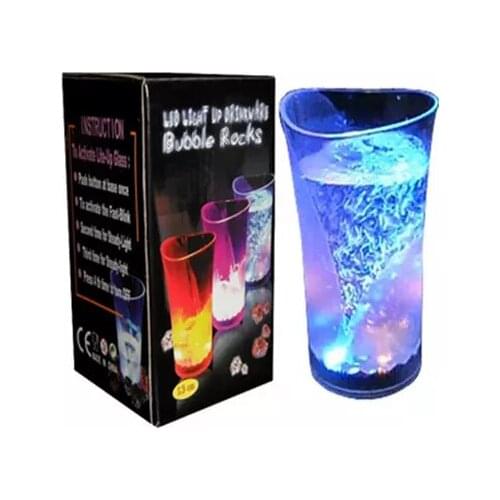 New creative flash vase glass luminous glass party LED induction glass bar KTV night plastic best selling led party favors