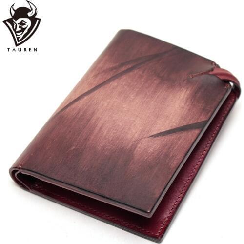 Limited Edition Full Leather Wallet Original Design Dip Dye Genuine Card Holder Purse