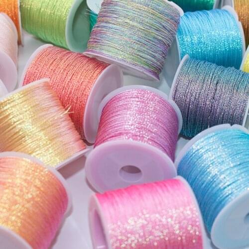 0.4mmx80m Thread 4 Strands 6 Strands Handmade Rope Bracelet Line Braided Rope Jade Line DIY Material Hand-woven Jewelry