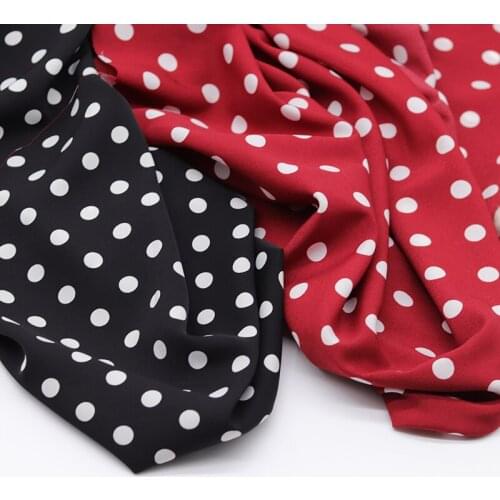 Poly dot thick chiffon summer clothing fabric