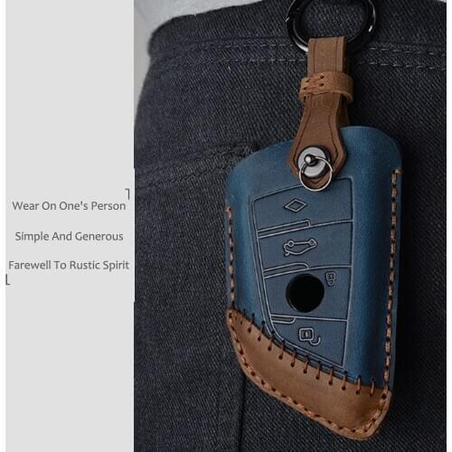 Fits Perfect 3/4 Buttons Car key shell wallet bag keyfob For BMW X3/X4/X6/118i/730 F15 F16 G30 G11 F48 F39 528li/530 /X1/X2/X5
