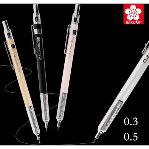 SAKURA XS-123/125/Mechanical Press Automatic Pencil Activity Pencils 0.3/0.5mm Drawing Writing School Stationery