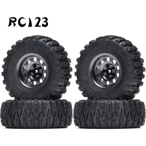 1:10 120MM Tyre Tires 2.2"Metal Beadlock Wheel Rims Hub for SCX10 RR10 90053 AX10RC Crawler Axial Wraith TRX4 90056 NEW ENRON