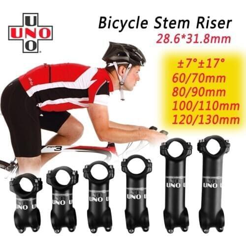 Bicycle stem UNO standpipe 7 degree/17 degree stand gan MTB road bike stem general purpose stem 28.6 * 31.8mm super light handle