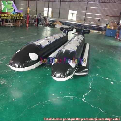 XBL Fun Equips Inflatable Shark Boat Banana Boat Towable Water Ski Tube