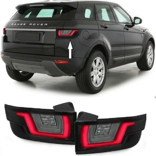 Pair headlight Range Rover Evoque rear LED with arrow transparent sequential