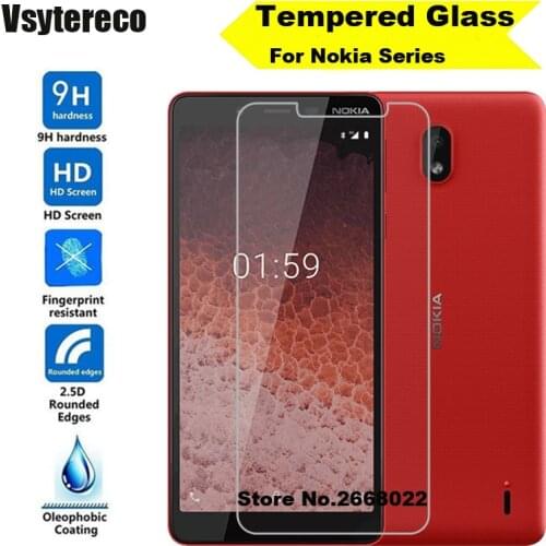 Tempered Glass for Nokia 1 2 3 4 5 6 (2017) 7 8 Plus Explosionproof Protective Film Screen Protector For Nokia 1 Plus 3.2 4.2 9