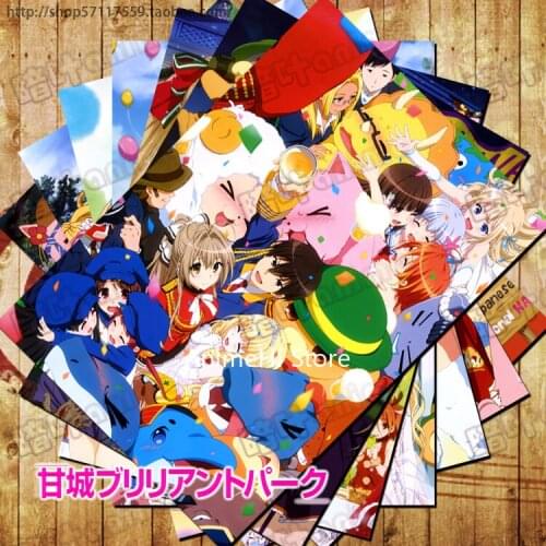 10 pcs/set Anime Amagi Brilliant Park posters Latifa Fleuranza Sento wall pictures for Colletion A3 42x29CM Stickers