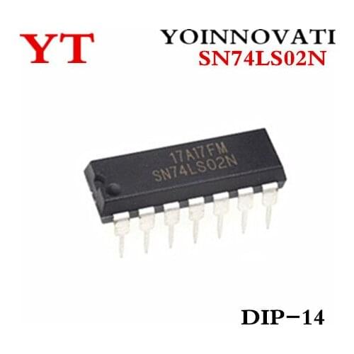 100pcs/lot SN74LS02N SN74LS02 74LS02 DIP-14 IC Best quality