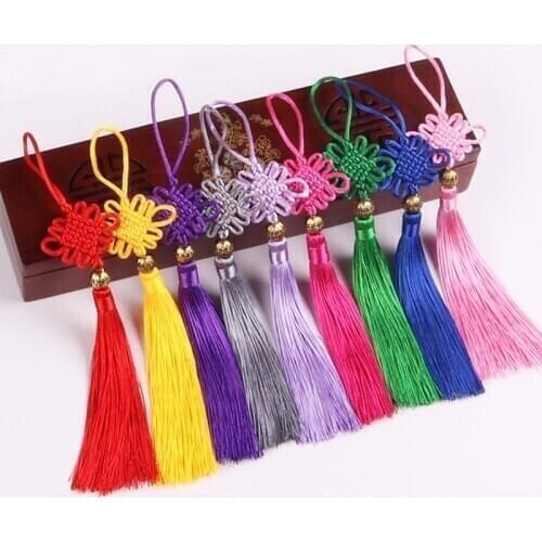 5Pcs New Style Chinese Knot Tassel DIY Jewelry Accessories Home Textile Curtain Garment Sewing Macrame Decoration Pendant