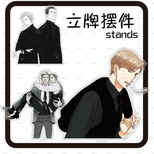Anime Twittering Birds Never Fly The Clouds Gather Yashiro Domeki Chikara Kageyama Kanji Acrylic Stand Figure Model Table Gift
