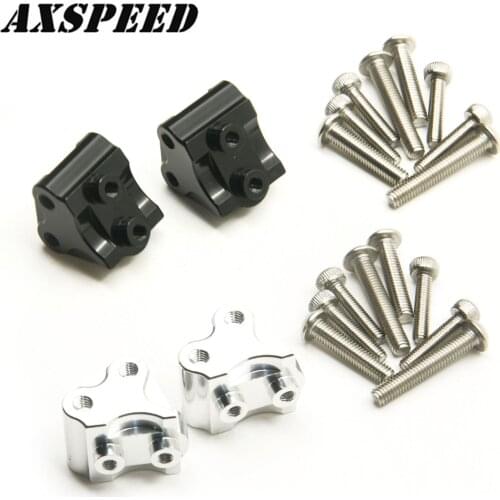 AXSPEED 1Pair Aluminum Front Rear Lower Shock Linkage Link Mount for 1/10 Axial SCX10 II 90046 90047 RC Crawler Car Parts