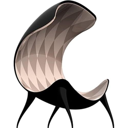 Ballet Chair FRP Elegant Curved Back Chair Creative Strange Shape Personality Chair New Nordic High-Back Chair