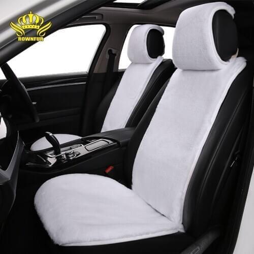 Artificial fur car seat cover universal autumn winter rabbit fur car seat cushion Fit for most cars soft Luxury car seat cape