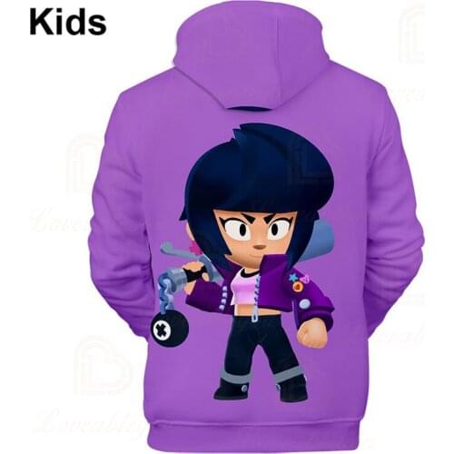 Spike WEREWOLF LEON and Star, Carl Shoot Game Sweatshirt Clothing Jacket Children Crow Shoot Kids Leon Child Tops Boys Girls