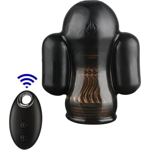 Remote Control Vibration Penis Exercise Male Function Massager Electric Jet Cup Masturbation Sleeve Delayed Ejaculation Sex Toys