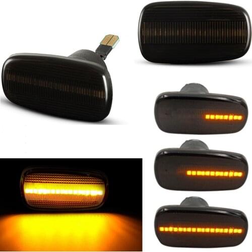 Smoked Dynamic LED Side Marker Light For Lexus IS200 300 LS430 Scion xB Toyota Prius Kluger Wish Altezza Isis Land Cruiser Crown