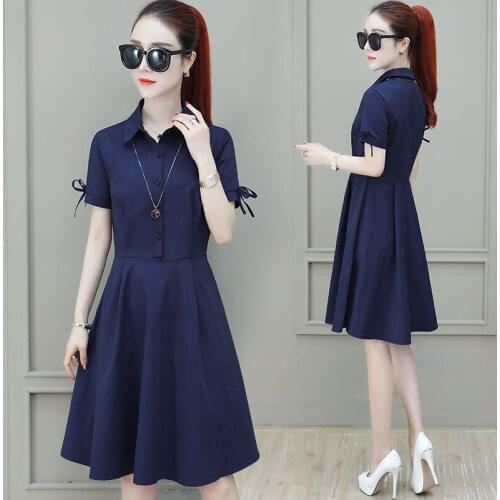 LBP-BAIPING Summer Dresses With Sleeves