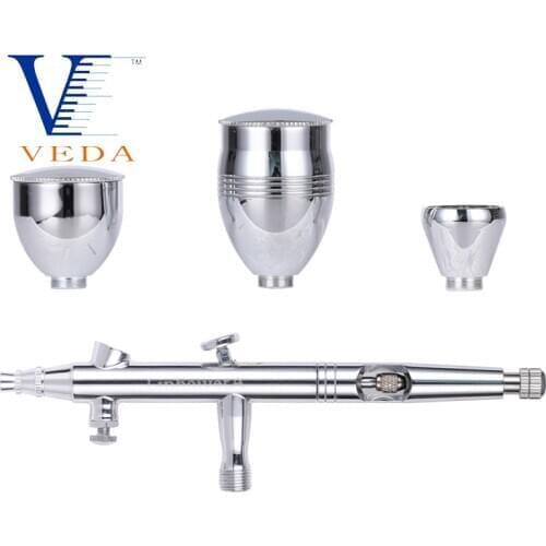 Multi-Purpose Airbrush Dual Action Gravity Feed Airbrush with 0.3mm Nozzles Art Painting Tattoo Model Manicure Nail Make Up Kit