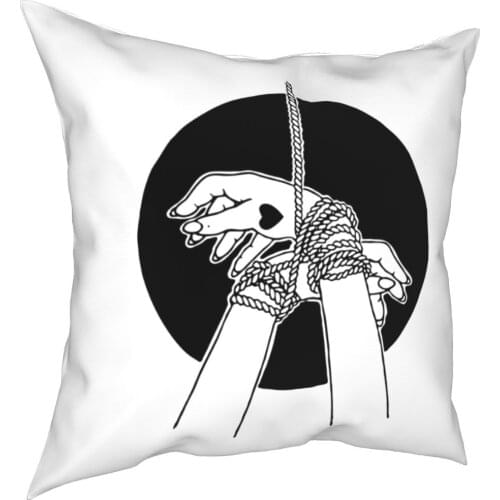 Clench Shibari Pillows Sofa BDSM Dominant Subjective Slave Games Pillows Cover Decorative Throw Pillows Case 40*40