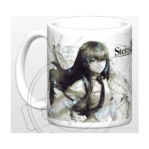 New Steins Gate Makise Kurisu Okabe Rintarou Ceramic Coffee Mug White Color Or Color Changed Cup