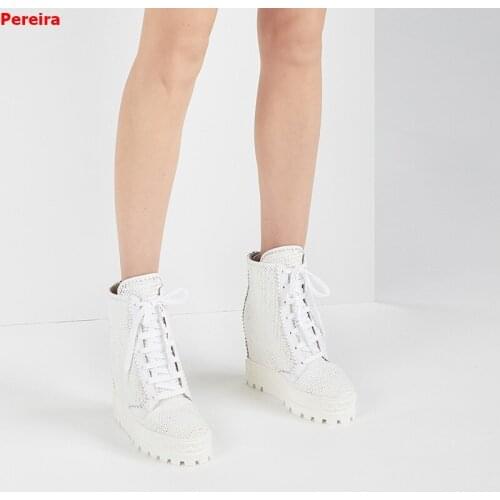 Autumn winter boots womens new wild fashion casual high canvas ankle boots for women sneakers shoes