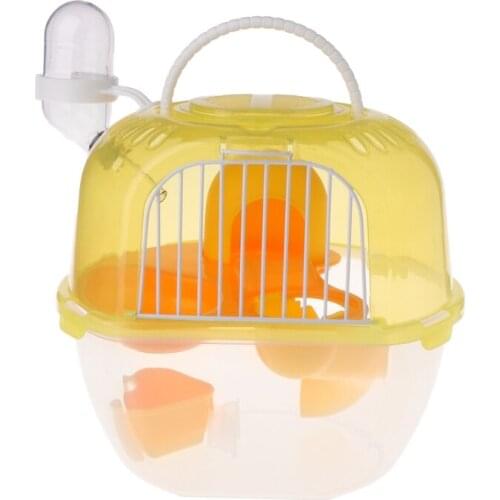 69HC Hamster Cage Outdoor Portable Travel Double Layer Living House Carrying Plastic