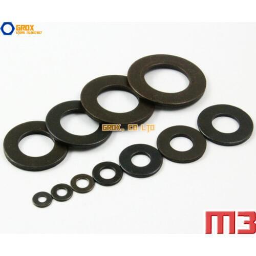 500 Pieces M3 Flat Washer 8.8 Grade Alloy Steel