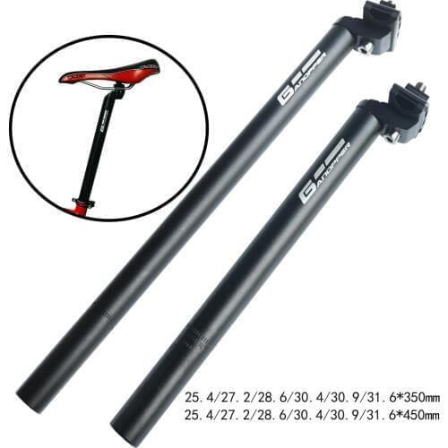 Bicycle seatpost 25.4 27.2 28.6 30.9 31.6 350/450mm Long fixed gear MTB Mountain Road Bike Extension Seat post Tube Saddle pole