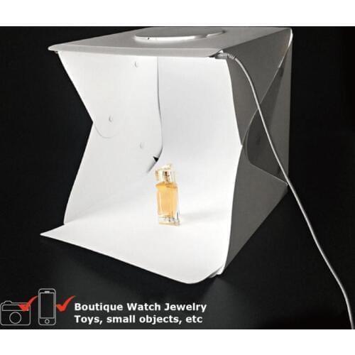 Durable Studio Box Skillful Manufacture Portable 30x30cm Mini Folding Softbox Photography Studio Lightbox with LED Light