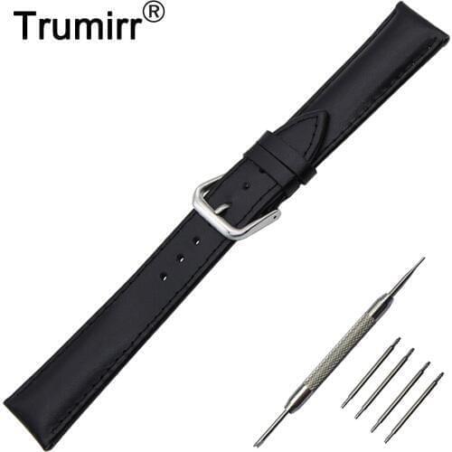 Genuine Leather Watch Band 18mm for Asus Zenwatch 2 Women WI502Q Stainless Buckle Strap Wrist Belt Bracelet Black Brown + Tool