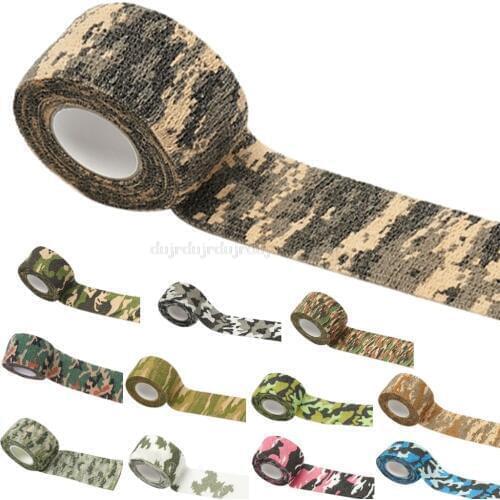4.5m Self-Adhesive Camouflage Stretch Bandage Non-Woven Protective Tape Health Care Braces Supports Au28 19 dropship