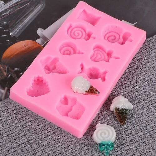 Silicone Lollipop Sharp Shapes Cake Mould DIY Fondant Chocolate Cookie Ice Silicone Mold Candy Mold Cake Baking cake decor tools