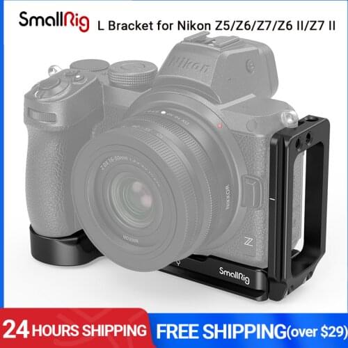 SmallRig Camera L-Bracket Plate For Nikon Z5/Z6/Z7 Camera Arca Baseplate and Side Plate Quick Release Tripod Mounting Plate 2947