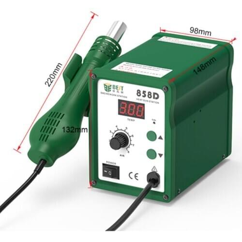 Digital Display Hot Air Gun Welding Stand Best 858D Adjustable Temperature Hot Air Station Mobile Phone Repair Welding Table