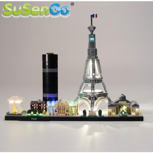 SuSenGo LED Light Set For 21044 Architecture Paris Compatible with 17015 , (Model Not Included)