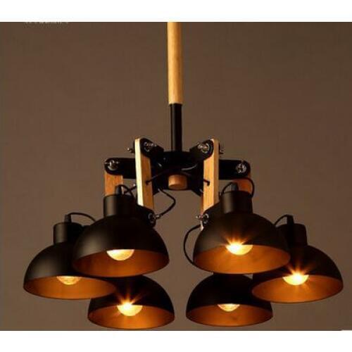 Loft Retro lampara de teto colgante vintage creative luminaria ceiling stretch lights for living room bar cofe lustres de sala