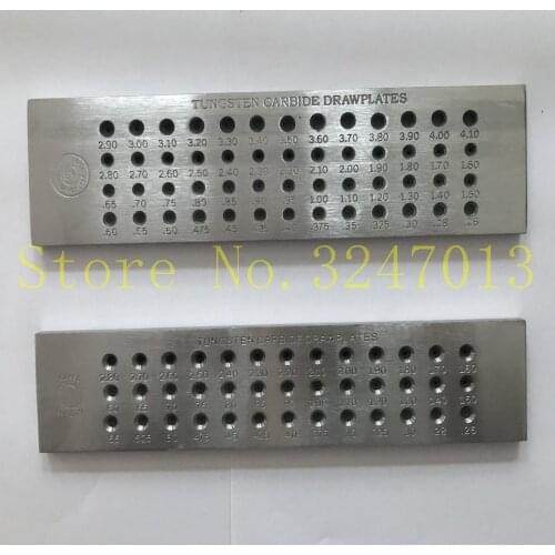 Jewelry Goldsmith Tools jewelry drawplate Tungsten Carbide Drawplate