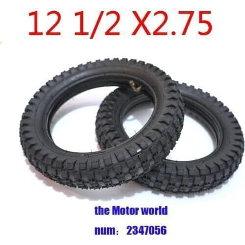 E-Scooter12 1/2 x 2.75 12.5 x 2.75 Tire + Inner Tube For Mini Dirt Bike Tire MX350 MX400 43CC 47CC 49CC Motorcycle