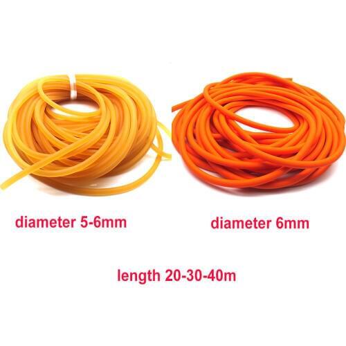10-30 Meter Diameter 5-6MM Solid Elastic Rubber (without hole) Natural Latex Yoga rope Used For Sports Exercise and fitness