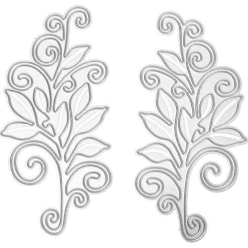 2Pcs Metal Cutting Dies Flower Stencil for DIY Scrapbooking Dies Photo Album Paper Card Decorative Embossing Folder