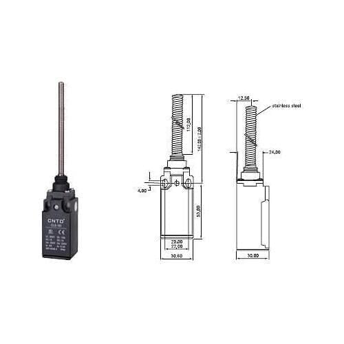4Pcs/Lot Top Quality Original CNTD CLS-181 Wobble Arm Limit Switch/Micro Switch Ui 380V Ith 10A ,Economical & plastic type