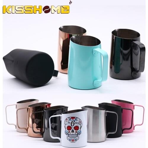 450/500/650ml Coffee Milk Frothing Jug Barista Pitcher Craft Latte Art Mug Stainless Steel Sharp Mouth Milk Jugs for Welhome