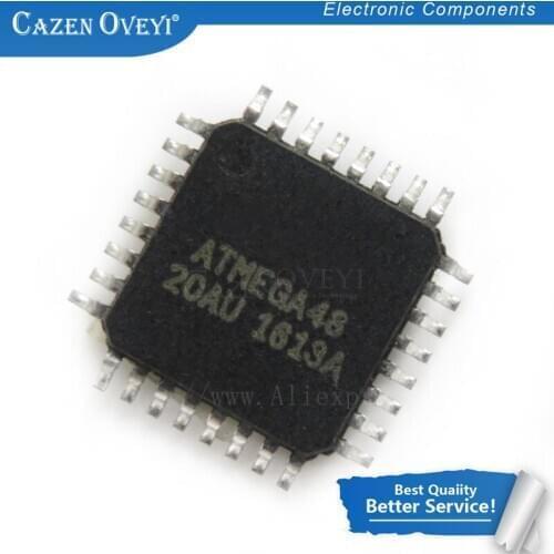 5pcs/lot ATMEGA48-20AU QFP ATMEGA48-20 QFP48 ATMEGA48 48-20AU QFP-48 SMD In Stock
